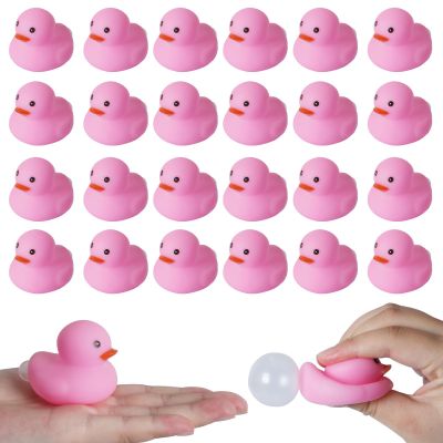 24pcs Laying Duck Rubber Ducks in Bulk,Mini Rubber Ducks,Funny Duckies for Cruise Ships,Car Decorations for Bring Joy to Life