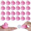 24pcs Laying Duck Rubber Ducks in Bulk,Mini Rubber Ducks,Funny Duckies for Cruise Ships,Car Decorations for Bring Joy to Life view 1