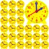 Octaday 28 Pcs Teaching Clock Kit 4 inch to Tell Time Learning Mini Geared Clock for Kids Early Math Skills Teacher and Classroom Supplies view 1