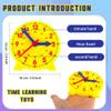 Octaday 28 Pcs Teaching Clock Kit 4 inch to Tell Time Learning Mini Geared Clock for Kids Early Math Skills Teacher and Classroom Supplies view 2