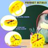 Octaday 28 Pcs Teaching Clock Kit 4 inch to Tell Time Learning Mini Geared Clock for Kids Early Math Skills Teacher and Classroom Supplies view 3