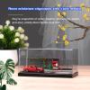 1/64 Model Car Display Case Diorama Garage,Simulated Parking Lot Model Miniature Scene Parking Lot PVC Assembly with Light Parking Space Model Display Frame Toy Display Box (Road Scene Garage) view 3