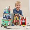 3-in-1 Sorting and Stacking Toys for Toddlers | Wooden Community Helpers, Nesting Boxes & Vehicle Track | Montessori Preschool Learning Toys Gift for 2 3 4 Year Old Boys Girls view 1