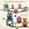 3-in-1 Sorting and Stacking Toys for Toddlers | Wooden Community Helpers, Nesting Boxes & Vehicle Track | Montessori Preschool Learning Toys Gift for 2 3 4 Year Old Boys Girls view 2