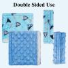 2-Pack Car Seat Strap Covers, Infant Seatbelt Covers, Velvety Soft Double-Sided Use Car Seat Shoulder Strap Pads for Infant Toddler, Blue Shark Pattern view 4