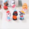 8 Pcs Mini Dog Figurines Set  Cute Resin Puppy Models, Kawaii Miniature Animals for Fairy Garden, Dollhouse, DIY Crafts, Cake Toppers, Birthday Party & Home Decorations, Collectibles for Dog Lovers view 3