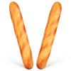 Angoily Artificial French Bread Loaf 13.58In Pu Fake Bread for Kitchen Decor Photography Props Pretend Play Food for Themed Parties Home Display view 1