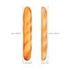 Angoily Artificial French Bread Loaf 13.58In Pu Fake Bread for Kitchen Decor Photography Props Pretend Play Food for Themed Parties Home Display view 3