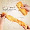 Angoily Artificial French Bread Loaf 13.58In Pu Fake Bread for Kitchen Decor Photography Props Pretend Play Food for Themed Parties Home Display view 4