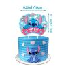 103PCS Stitch Party Supplies, Birthday Decorations Set Include Banner, Balloons, Stickers, Hanging Swirls, Cake Cupcake Toppers, Tablecloth for Boys Girls Stitch Theme Party view 2