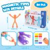 20Pcs Magnetic Travel Toys, Magnets Men for Kids with Metal Box, Airplane Car Travel Fidget Toys Portable Road Trip Activities Essential, Classroom Toys for Kids Birthday Stocking Stuffers Gifts view 3
