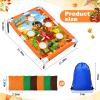 Gemscream Fall Bean Bag Toss Turkey Party Games for Kids Adults with 6 Bean Bags Thanksgiving Turkey Corn Hole Games Set for Autumn Cosplay Theme Outdoor Party Game view 2