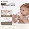 Joypony Baby Sippy Cups 6-12 Months, Spill Proof Weighted Straw Cup with Handle for Toddlers 1-3, 2 Pack, Total 4 Silicone Straws, PPSU, BPA Free, 6 oz (Pink) view 2