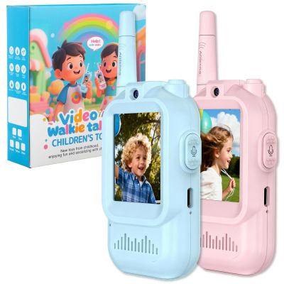 Kids Video Walkie Talkies with Real-Time Screen & Voice Changer, 11-Channel Rechargeable Radios - Long Range Electronic Toys for 3-12 Year Old Boys Girls, Best Christmas Birthday Gifts