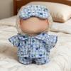 15cm/17cm Doll Outfit Suitable for Labubu Clothes Stylish Adorable Dolls Accessories for Dressing Up (No Doll Included) (B-Blue Floral Pajamas 3-Set) view 2