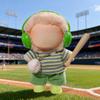 15cm/17cm Doll Outfit Suitable for Labubu Clothes Sports Wear Outfits Gym Dolls Accessories for Dressing Up (No Doll Included) (D-Green Stripe Baseball Suit 6-Piece Sets) view 3