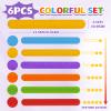 Dalycro 6 PCS Silicone Fidget Toys Slap Bracelets, Sensory Slap Bracelets for Kids and Adults, Textured Fidget Toys for Autism Fun Stress Relief Classroom and Office Travel (Multicolor 1, 6P) view 2