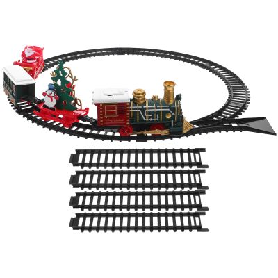 Kisangel 1 Set Train for Under Christmas Tree - Vintage Locomotive Cartoon Passenger Carriages Toy Train for Boys & Girls Around or Under Tree