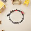 LIOOBO 1 Set Christmas Train Toy - Electric Track Train with Lights and Music Under Tree Vintage Locomotive Model Plaything Toy for Children view 4