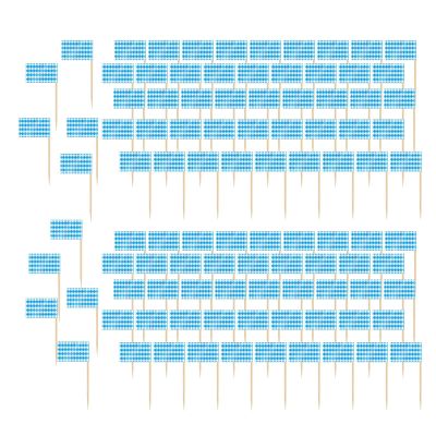 100 Oktoberfest Toothpick Flags Cupcake Toppers Mini Picks Cake Toppers for Pub Party Supplies Festival Tableware