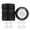 1/7/8/10 Multi-Purpose RC Rally Car Tires On Road Tyres Features replaceable 12/14/17mm Hex OD:100mm For ARRMA Felony, Vendetta, Serpent SP-600044, HONGNOR X3GT, Kyosho VRX (W231 White) view 1