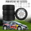 1/7/8/10 Multi-Purpose RC Rally Car Tires On Road Tyres Features replaceable 12/14/17mm Hex OD:100mm For ARRMA Felony, Vendetta, Serpent SP-600044, HONGNOR X3GT, Kyosho VRX (W231 White) view 3