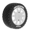 1/7/8/10 Multi-Purpose RC Rally Car Tires On Road Tyres Features replaceable 12/14/17mm Hex OD:100mm For ARRMA Felony, Vendetta, Serpent SP-600044, HONGNOR X3GT, Kyosho VRX (W231 White) view 4