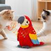 colatry Lifelikes Parrot Buddy, Realistic Talking Parrot Toy Soft Stuffed Animal Plush Interactive Chirping Bird Cat Toy Flapping Wings, Simulation Electric Parrots Shaking Bird view 3