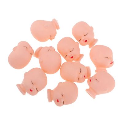 10 Head Sculpt Models 35mm for Doll DIY Making, 1.65 Inch Doll Head Replacement Parts for Ball Jointed Dolls Customization