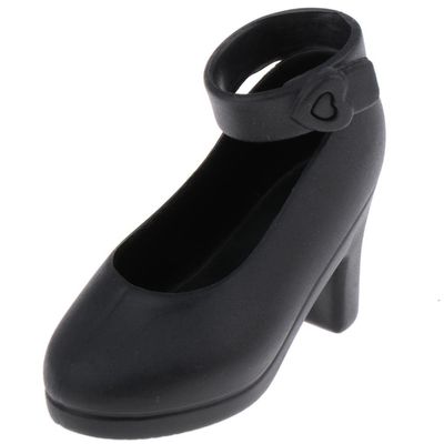 1 Pair 1/4 BJD Doll Shoes Plastic Sandals for Supper Dollfie PB Kurhn Jointed Doll Clothing Accessory Black