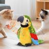 colatry Lifelikes Parrot Buddy, Realistic Talking Parrot Toy Soft Stuffed Animal Plush Interactive Chirping Bird Cat Toy Flapping Wings, Simulation Electric Parrots Shaking Bird view 4