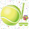KiBcsLic Tennis Ball Piata Party Decoration Easy Setup Kids Birthday Decor Confetti Sports Theme Party Supplies for School view 3