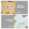 SUPVOX 80pcs Rattle Inserts for Baby Toys: Plastic Rattle Inserts - White Bell Balls for DIY Crafts - Infant Noise Maker Replacement Parts view 3