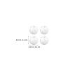 SUPVOX 80pcs Rattle Inserts for Baby Toys: Plastic Rattle Inserts - White Bell Balls for DIY Crafts - Infant Noise Maker Replacement Parts view 4