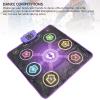 Yechiry Light Up Dance Mat, Wireless BT Built in Music Adjustable Volume 6 Buttons Anti Slip Dance Game Pad, Electric Music Dance Mat for Home Outdoors Party view 3