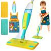 Kids Spray Mop,Toddlers Cleaning Play Sets with Real Water Sprayer,Includes Versatile Apron,Pretend Play Sets,Toddler Kids Cleaning Toy Set,Montessori Cleaning Set,Gifts for Boys Girls view 1