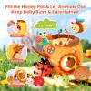 Baby Toys 6-12 Months- Surprise Soft Barn with Stuffed Animals, Rattle, Crinkle Paper, Squeaker, Mirror, Busy Montessori Soft Toys for Toddlers 0-3 Years Old, 1 Year Old Boy Girl Gifts view 3