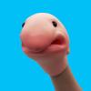 GOOFBALLS Novelty Vinyl Hand Puppet Flexible Squeeze Puppet Toy for Adults & Kids Funny Desk Toy, Party Favor & Gag Gift - Blobfish view 3