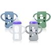 4 Pack Silicone Bottle Sleeves for Lansinoh Glass Baby Bottles (Old Style), 8 oz, Anti-Slip Protective Covers with Handles, Baby Essentials(Bottles Not Included) view 1