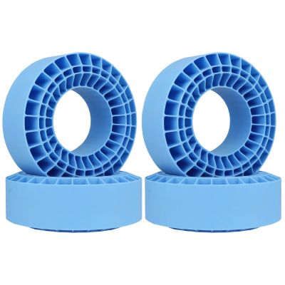 HobbyPark 2.2" Silicone Tire Inserts Soft, Fits 132-134mm 5.25" OD Crawler Tires, Replaces Foam Inserts, 4Pack, Waterproof, Good Traction & Sidewall Support for 1/10 RC Crawlers, 12545mm (Blue)