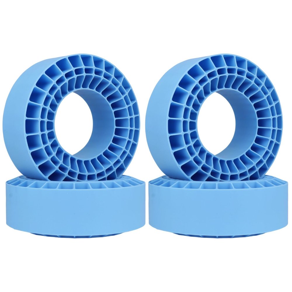 HobbyPark 2.2" Silicone Tire Inserts Soft, Fits 132-134mm 5.25" OD Crawler Tires, Replaces Foam Inserts, 4Pack, Waterproof, Good Traction & Sidewall Support for 1/10 RC Crawlers, 12545mm (Blue)