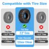 HobbyPark 2.2" Silicone Tire Inserts Soft, Fits 132-134mm 5.25" OD Crawler Tires, Replaces Foam Inserts, 4Pack, Waterproof, Good Traction & Sidewall Support for 1/10 RC Crawlers, 12545mm (Blue) view 2