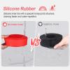 HobbyPark 2.2" Silicone Tire Inserts Soft, Fits 132-134mm 5.25" OD Crawler Tires, Replaces Foam Inserts, 4Pack, Waterproof, Good Traction & Sidewall Support for 1/10 RC Crawlers, 12545mm (Red) view 3