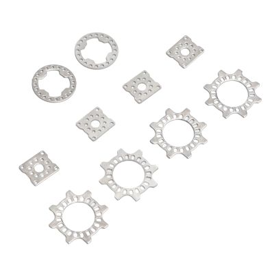Domary Differential Gasket Replacement Spacer Precisely Stamped Stainless Steel Silver 10 PCS - RC CAR ARRMA 6S Mojave 1/7 KRATON 1/8