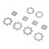 Domary Differential Gasket Replacement Spacer Precisely Stamped Stainless Steel Silver 10 PCS - RC CAR ARRMA 6S Mojave 1/7 KRATON 1/8 view 3