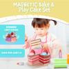 Popular Playthings Magnetic Bake & Play Cake Set, Educational Pretend Birthday Cake Play Food for Toddlers, Gifts for Kids Ages 3 & Up - 16 Piece view 2
