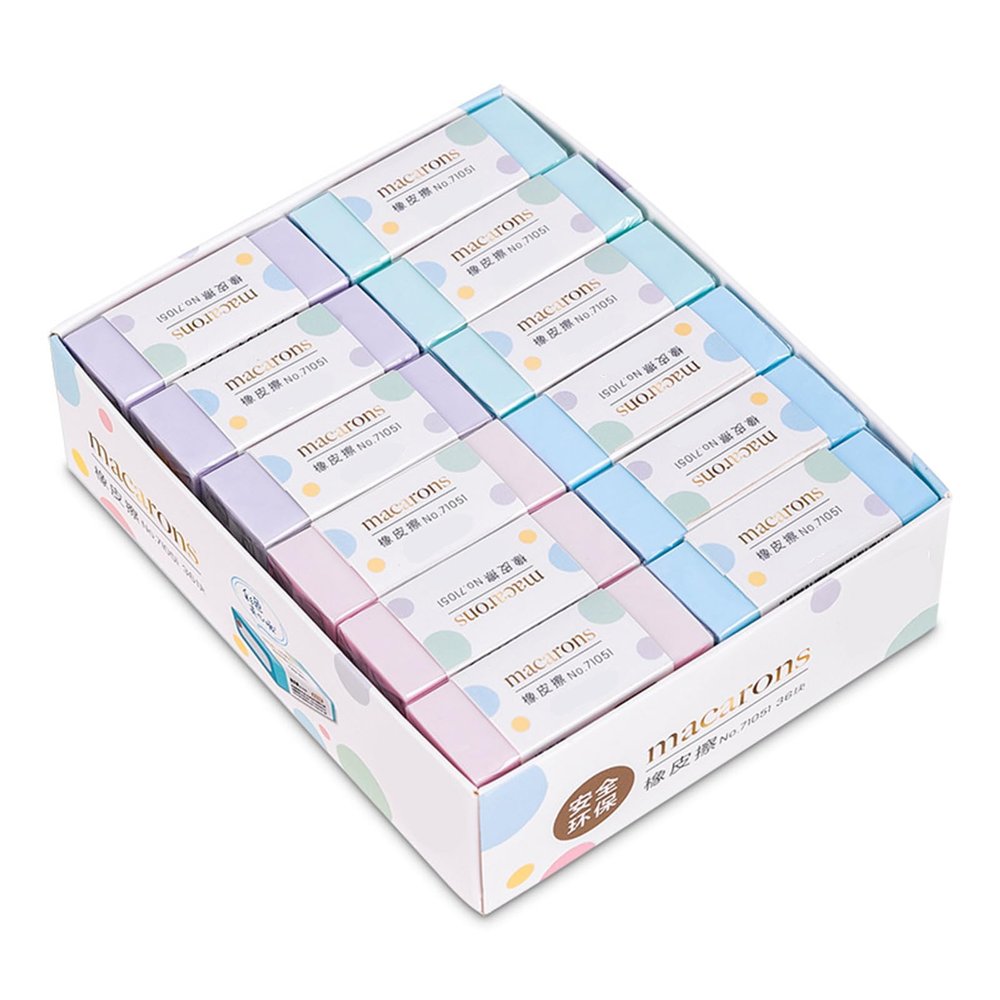 36 Pcs Macaron Color Erasers Lovely Painting Eraser Soft Pencil Back to School Supplies for Kids Children Use Pencil Lovely Eraser Macaron Color for Kids