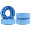 CrazyHobby 2.2" Soft Silicone Inserts, Fits 132134mm 5.25" OD Crawler Tires, 4Pack, Waterproof, Traction & Sidewall Support for 1/10 RC Crawlers, 12545mm, Compatible with TRX4 SCX10 (Blue) view 1