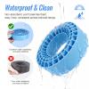 CrazyHobby 2.2" Soft Silicone Inserts, Fits 132134mm 5.25" OD Crawler Tires, 4Pack, Waterproof, Traction & Sidewall Support for 1/10 RC Crawlers, 12545mm, Compatible with TRX4 SCX10 (Blue) view 4