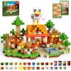 200PCS Magnetic Blocks with Light Up Blocks - Magnet Building Blocks, Stacking Magent Cubes Roast Chicken Store Theme, STEM Montessori Sensory Toys for Kids Boys Girls Ages 3+ Christmas Birthday Gift view 1